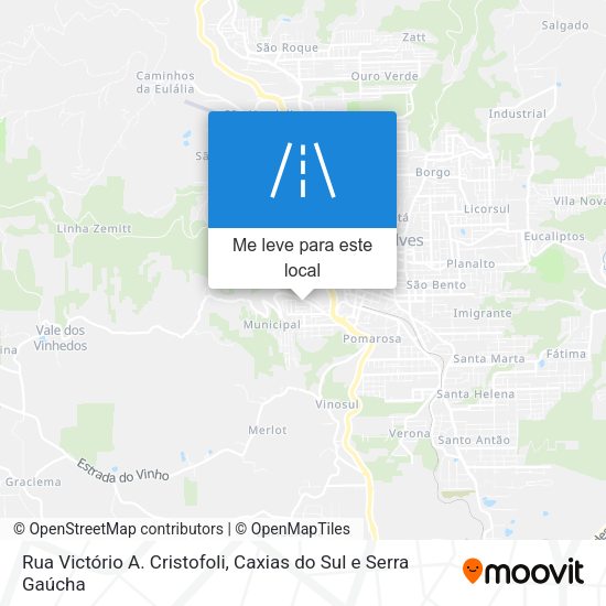 Rua Victório A. Cristofoli mapa