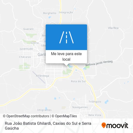 Rua João Batista Ghilardi mapa