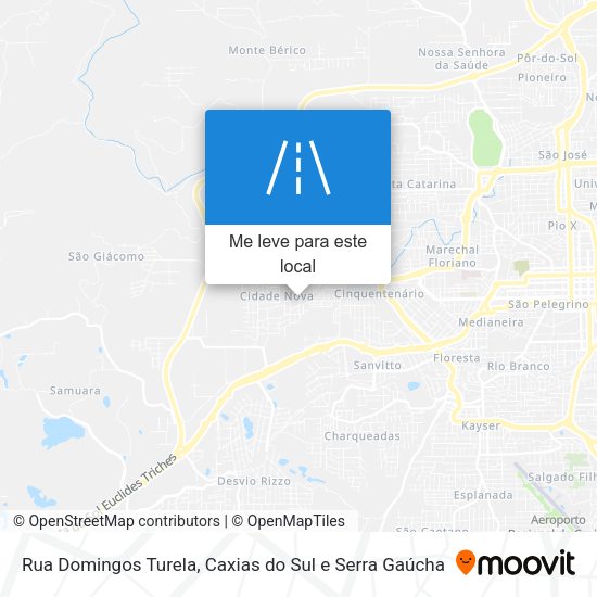 Rua Domingos Turela mapa