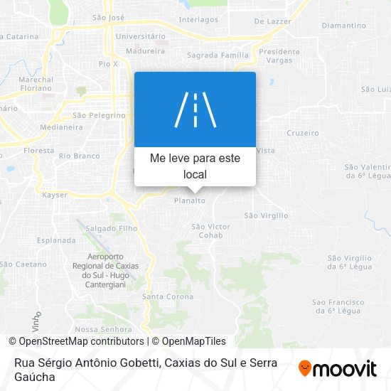 Rua Sérgio Antônio Gobetti mapa