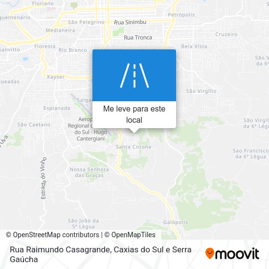 Rua Raimundo Casagrande mapa