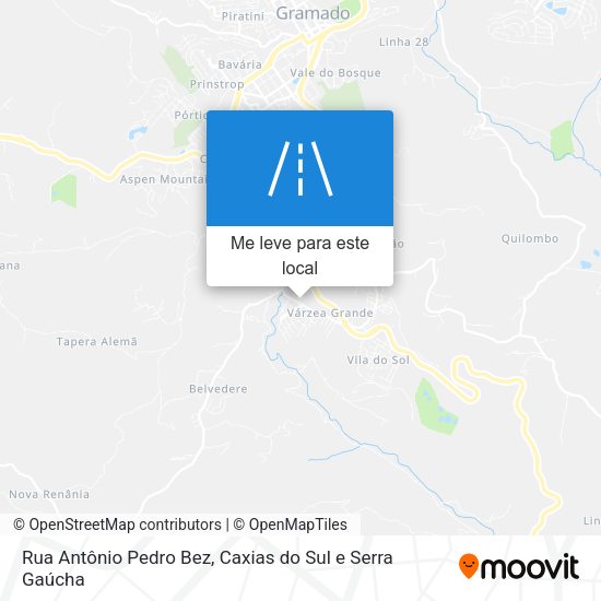 Rua Antônio Pedro Bez mapa