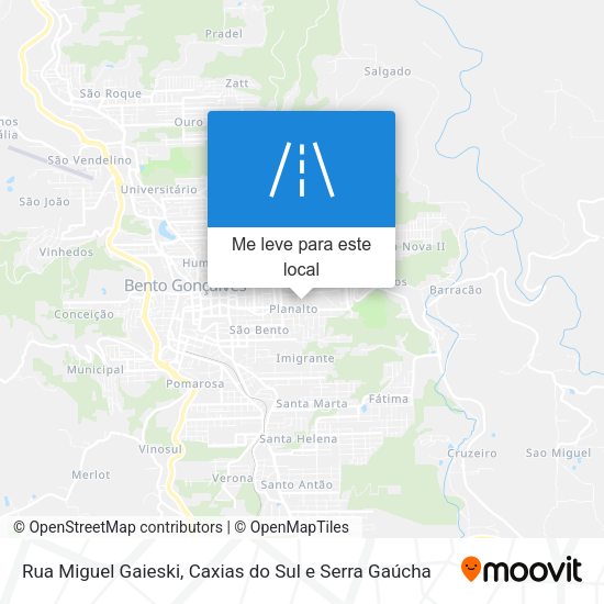 Rua Miguel Gaieski mapa