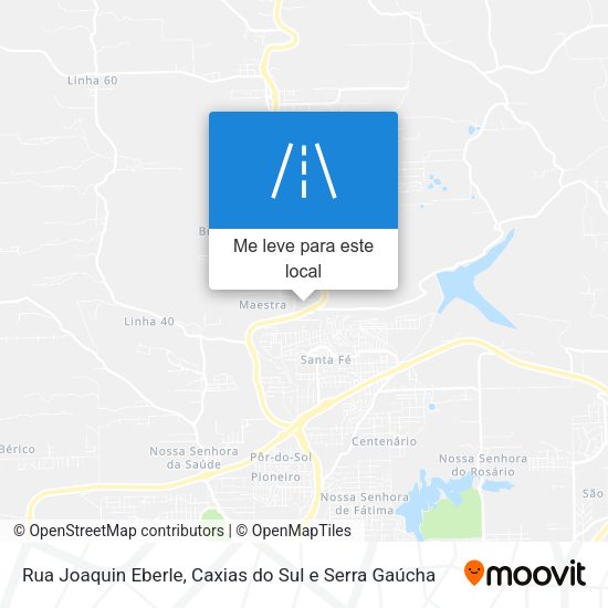 Rua Joaquin Eberle mapa