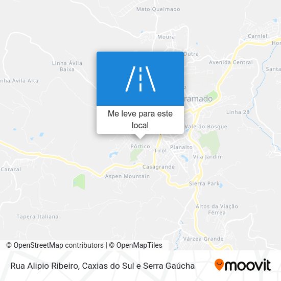 Rua Alipio Ribeiro mapa