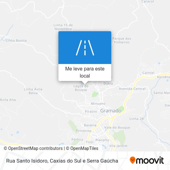 Rua Santo Isidoro mapa