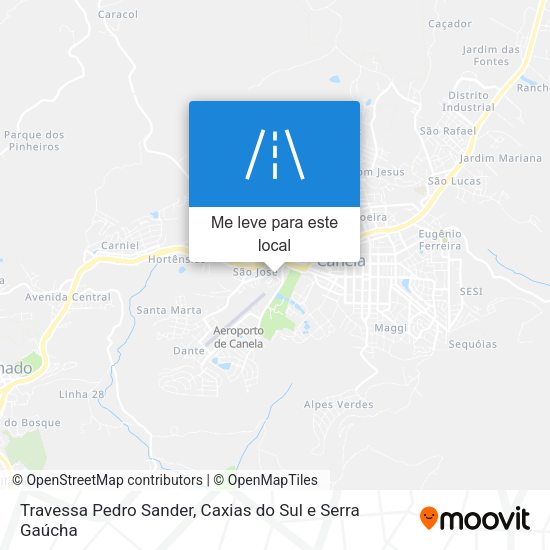 Travessa Pedro Sander mapa