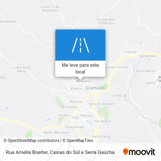 Rua Amelia Boelter mapa