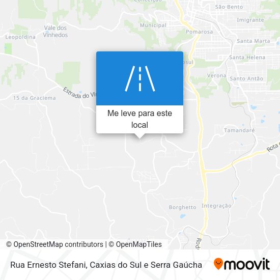Rua Ernesto Stefani mapa