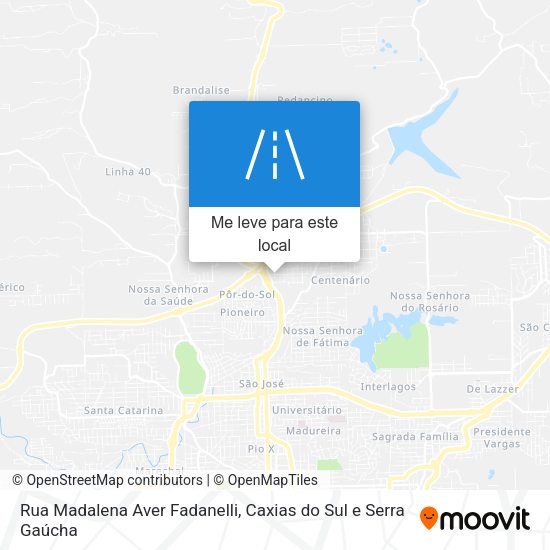 Rua Madalena Aver Fadanelli mapa