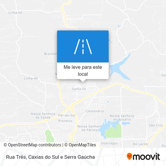 Rua Três mapa