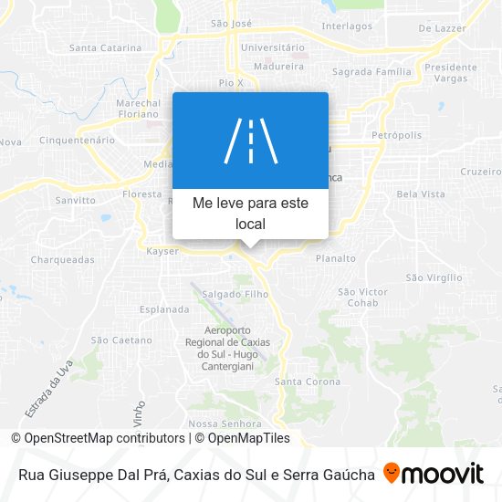Rua Giuseppe Dal Prá mapa