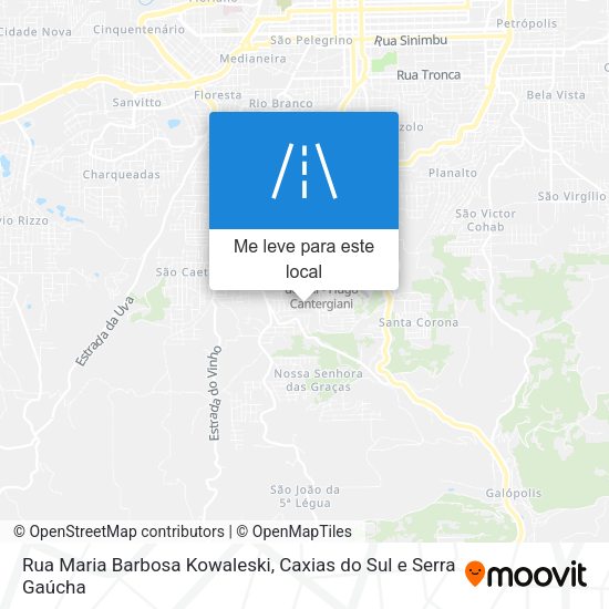 Rua Maria Barbosa Kowaleski mapa