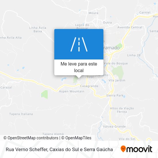 Rua Verno Scheffer mapa