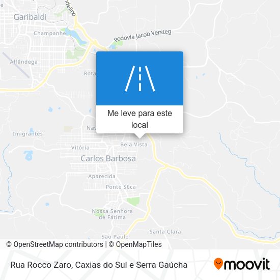 Rua Rocco Zaro mapa