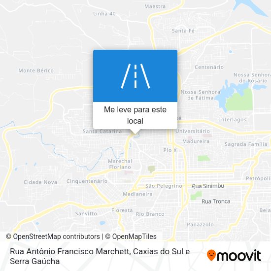 Rua Antônio Francisco Marchett mapa