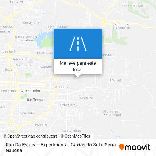 Rua Da Estacao Experimental mapa