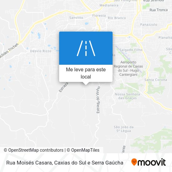 Rua Moisés Casara mapa