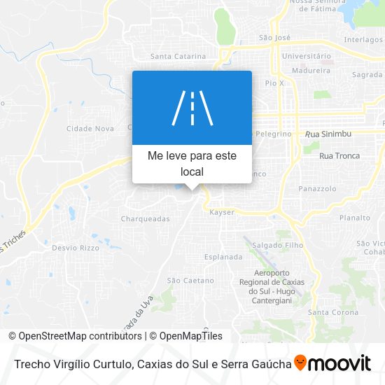 Trecho Virgílio Curtulo mapa