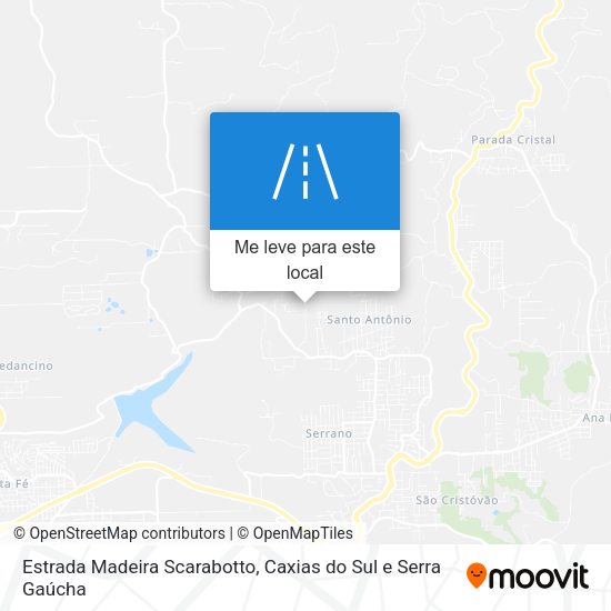 Estrada Madeira Scarabotto mapa