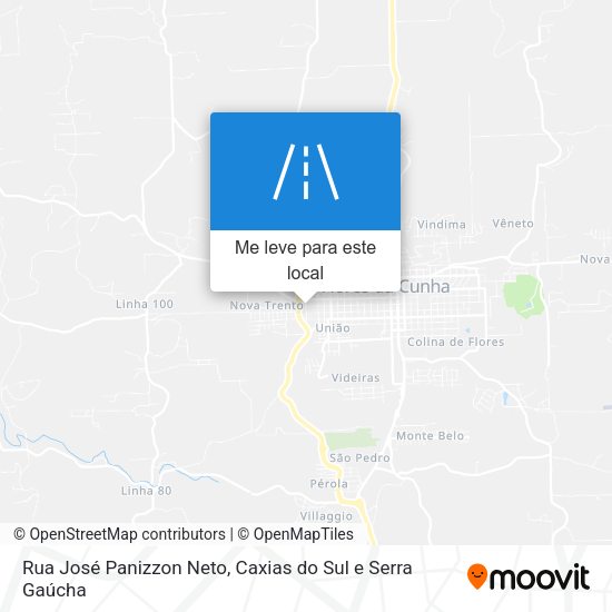 Rua José Panizzon Neto mapa