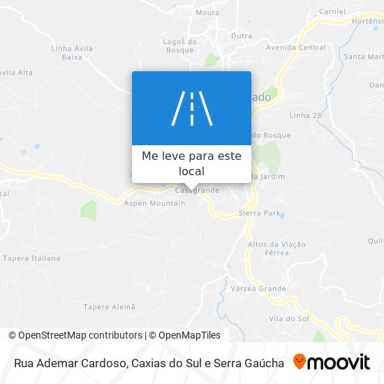 Rua Ademar Cardoso mapa