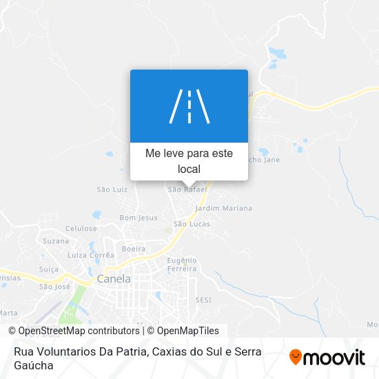 Rua Voluntarios Da Patria mapa
