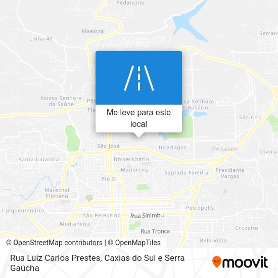 Rua Luiz Carlos Prestes mapa