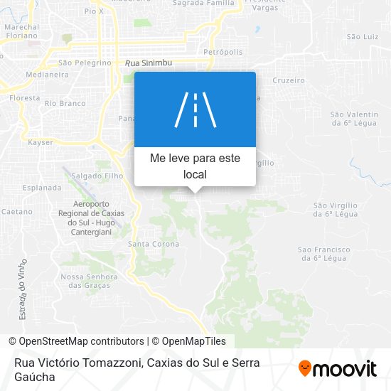 Rua Victório Tomazzoni mapa