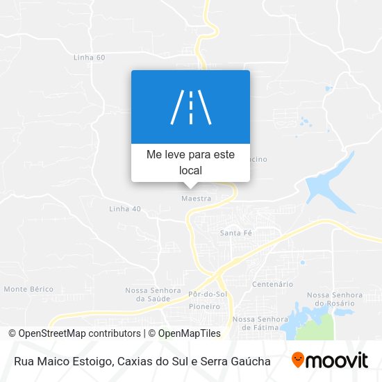 Rua Maico Estoigo mapa
