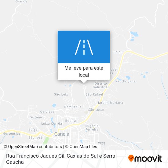 Rua Francisco Jaques Gil mapa
