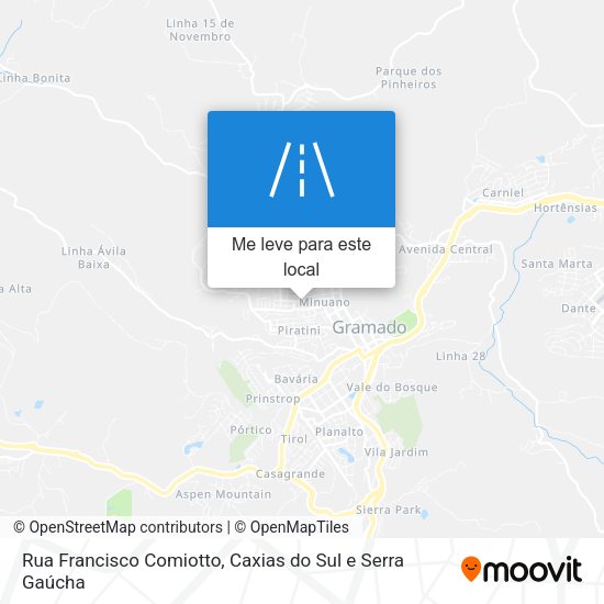 Rua Francisco Comiotto mapa