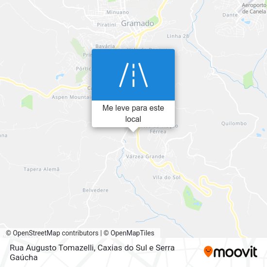 Rua Augusto Tomazelli mapa