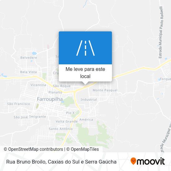 Rua Bruno Broilo mapa