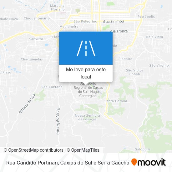 Rua Cândido Portinari mapa