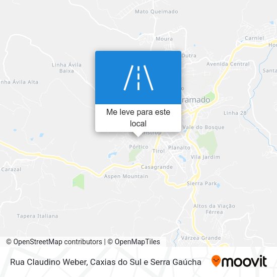 Rua Claudino Weber mapa