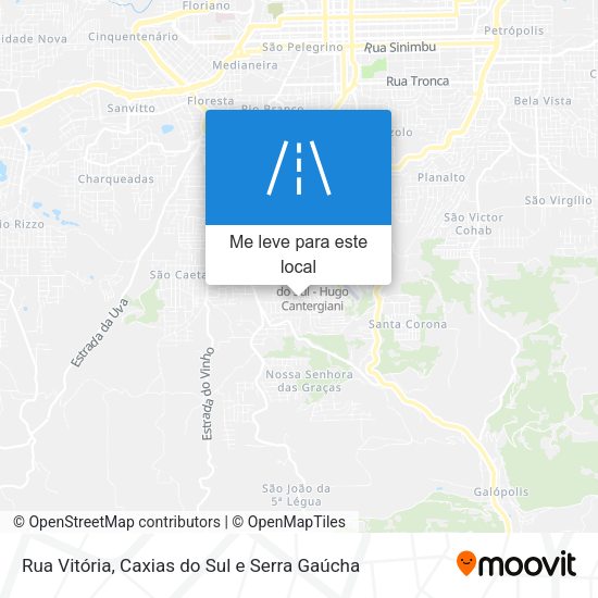 Rua Vitória mapa