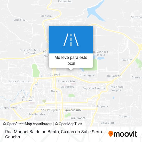 Rua Manoel Balduino Bento mapa