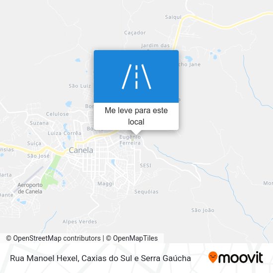 Rua Manoel Hexel mapa