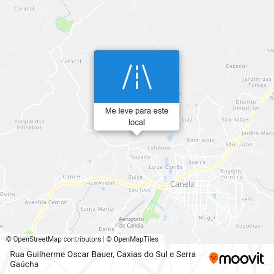 Rua Guilherme Oscar Bauer mapa