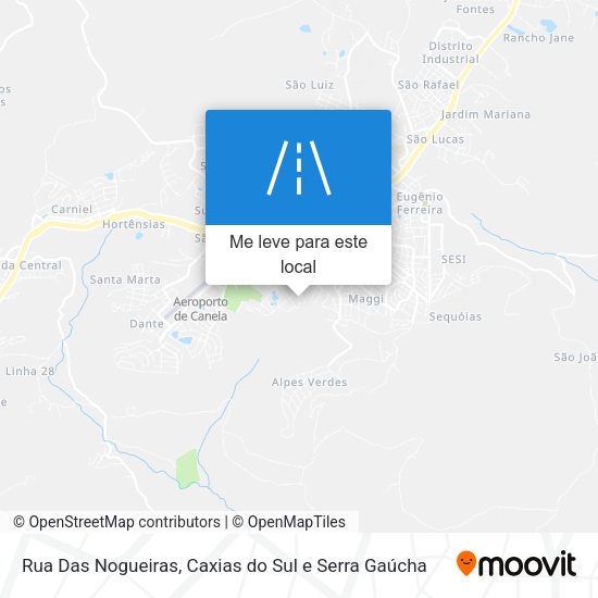 Rua Das Nogueiras mapa