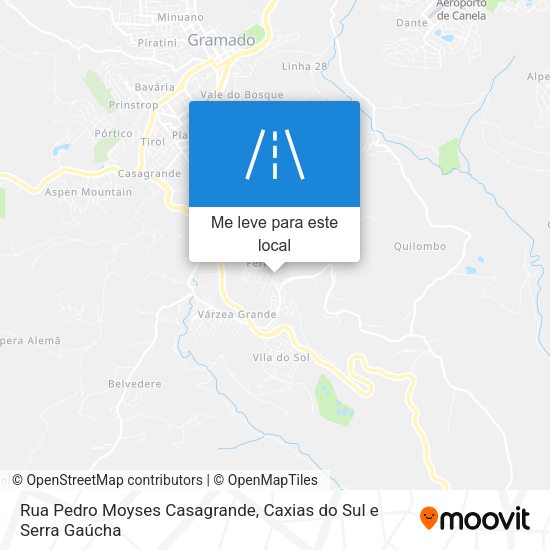 Rua Pedro Moyses Casagrande mapa