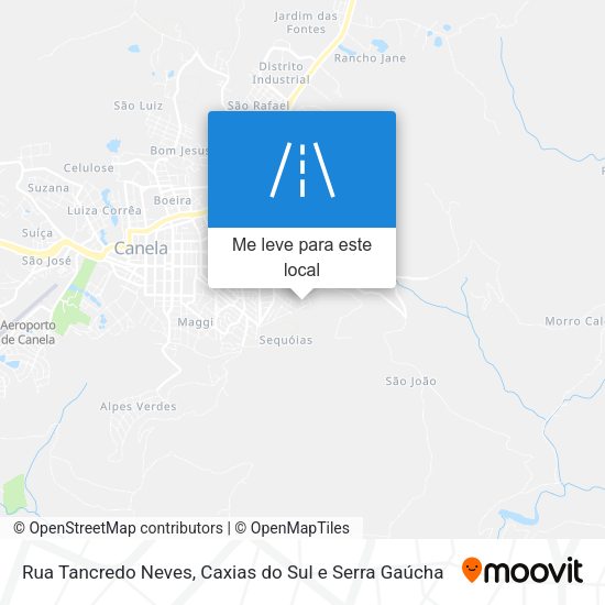Rua Tancredo Neves mapa