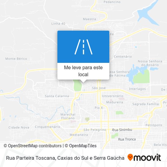 Rua Parteira Toscana mapa
