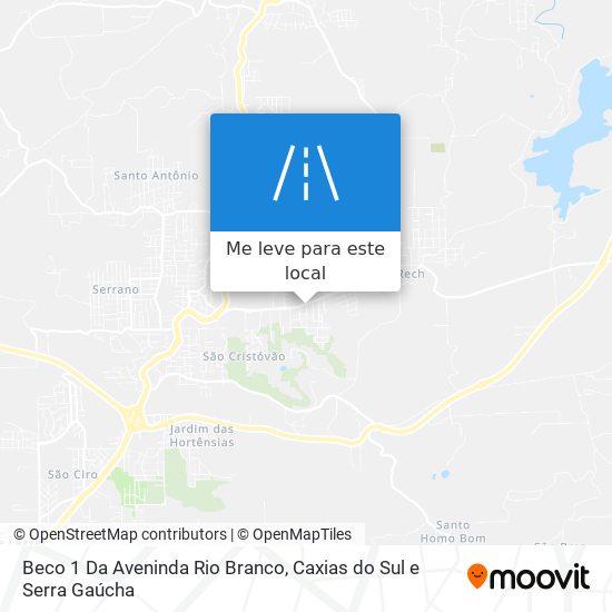 Beco 1 Da Aveninda Rio Branco mapa