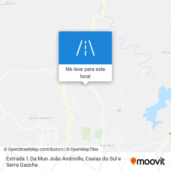 Estrada 1 Da Mun João Andriollo mapa