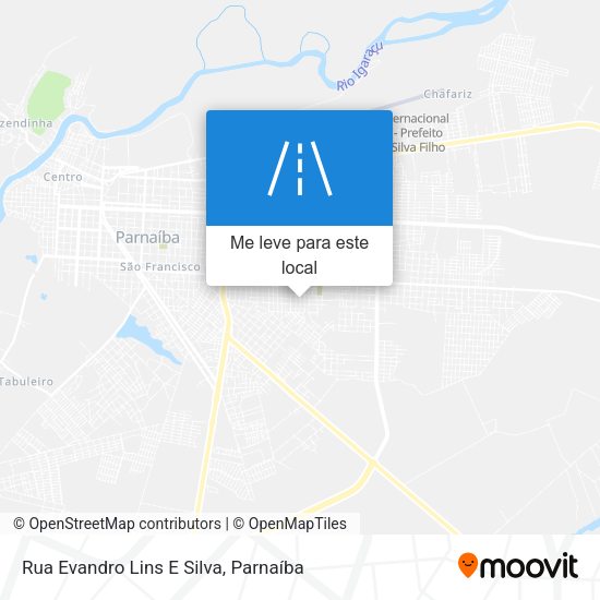 Rua Evandro Lins E Silva mapa