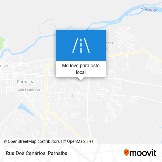 Rua Dos Canários mapa