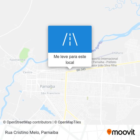Rua Cristino Melo mapa