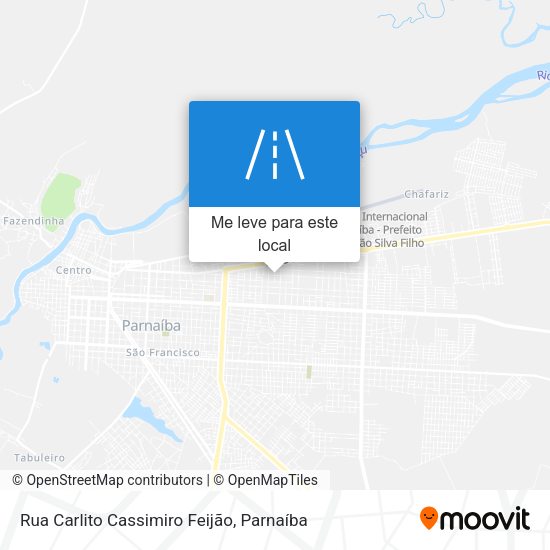 Rua Carlito Cassimiro Feijão mapa